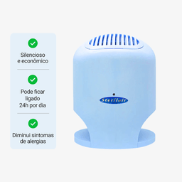 Purificador/Esterilizador de ar Sterilair STR-4 Bivolt AZUL Frente