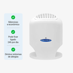Purificador/Esterilizador de ar Sterilair STR-4 Bivolt BRANCO Frente