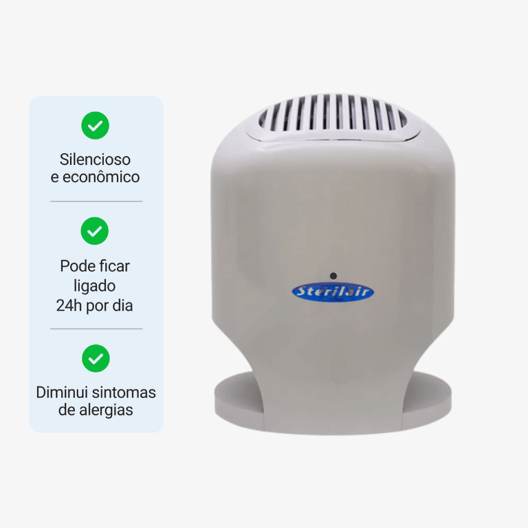 Purificador/Esterilizador de ar Sterilair STR-4 Bivolt CINZA Frente