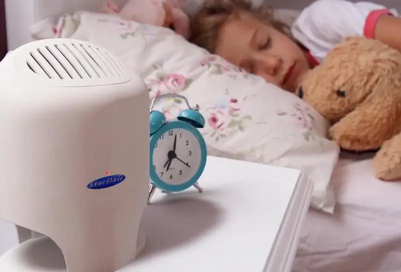 Banner com laudo do Sterilair