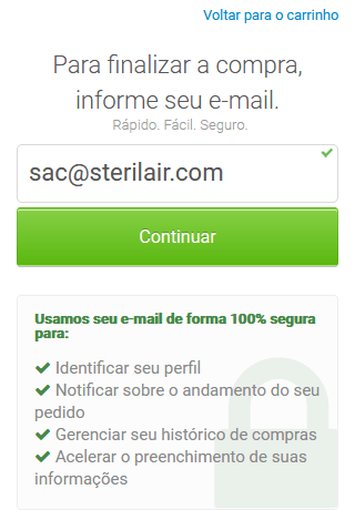 Como Comprar: Identificação Sterilair